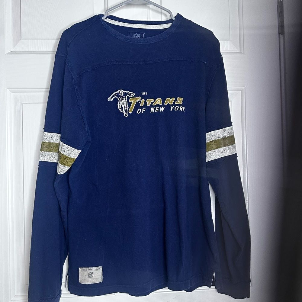 Vintage NFL Reebok Titans of New York long sleeve tee men medium, women large
